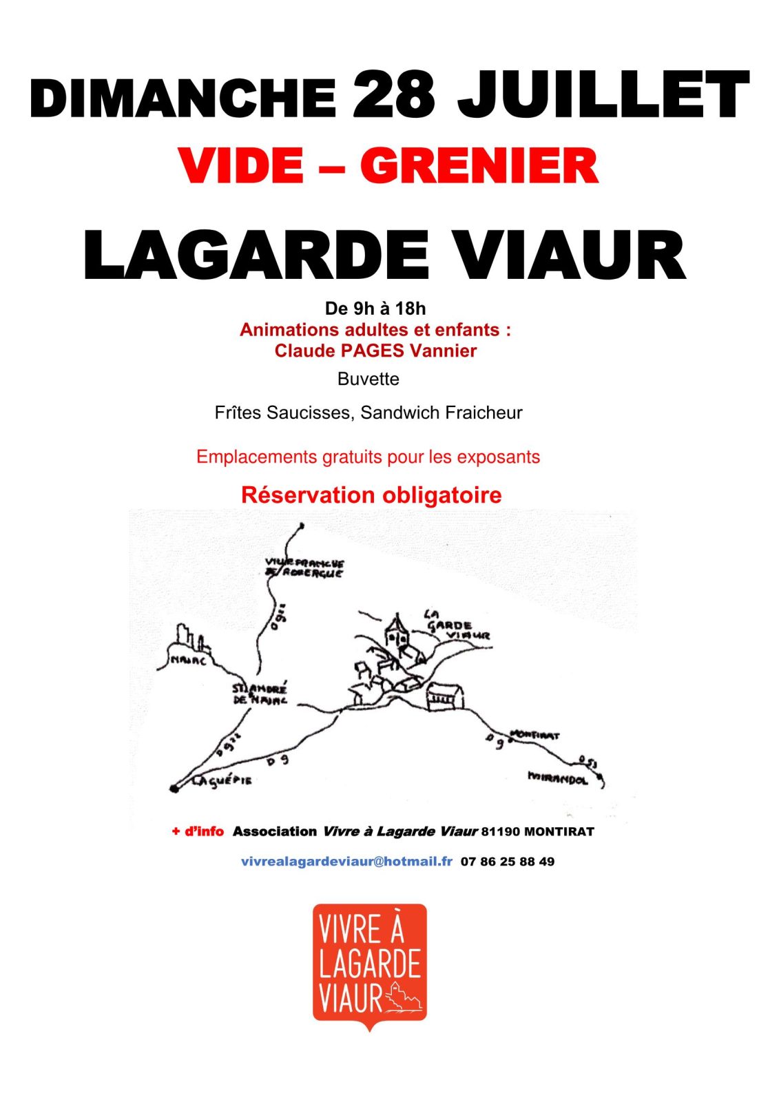 Vide-greniers à Lagarde Viaur à Montirat - Agenda - EN : Tourism tarn