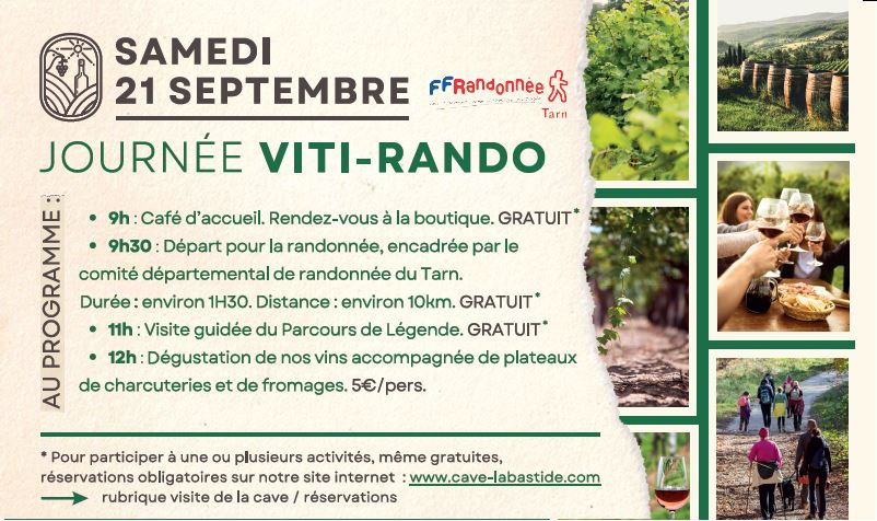 Journée viti-rando Le 21 sept 2024