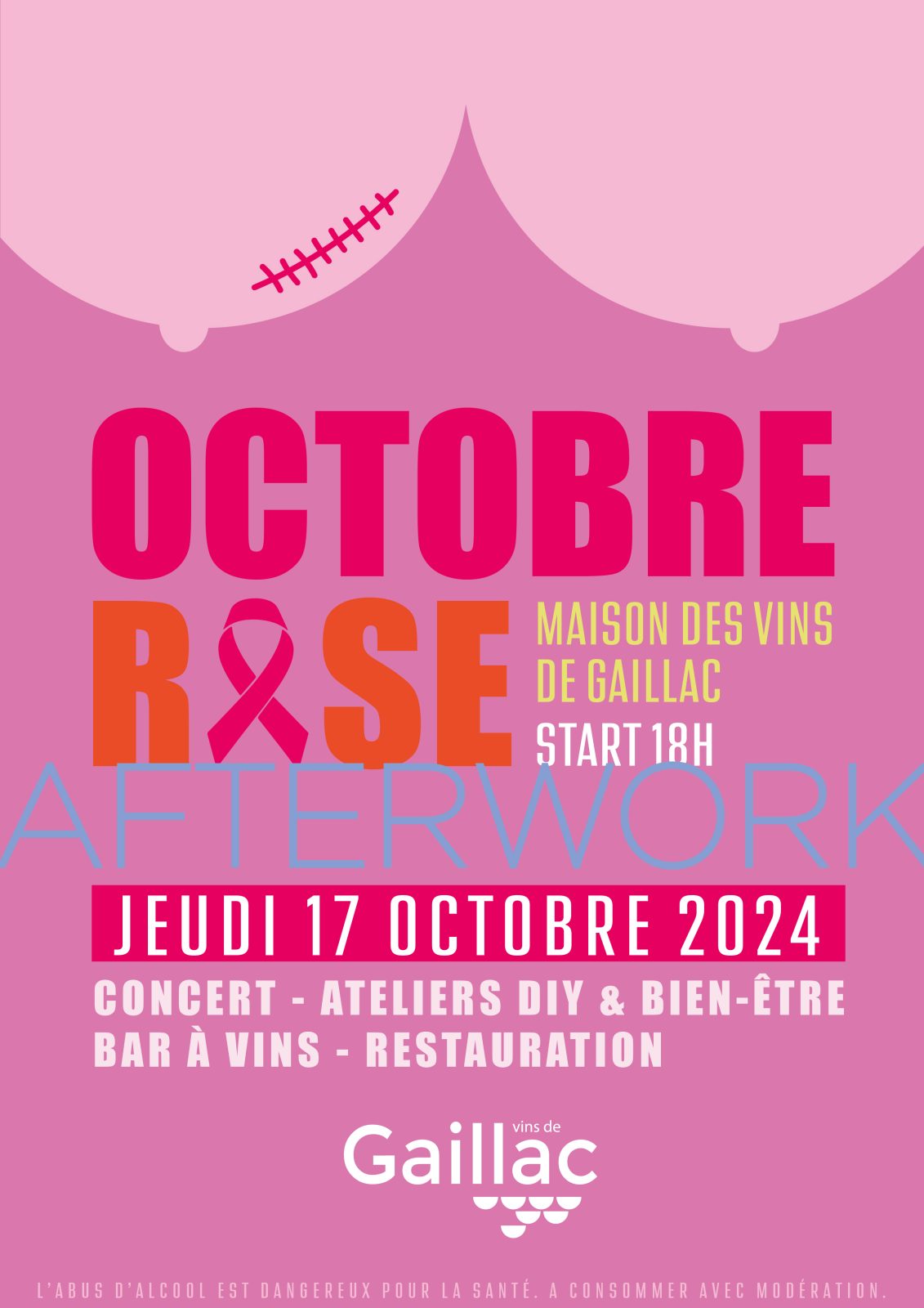 Octobre Rose - After -Work - Maison des Vins de Gaillac Le 17 oct 2024