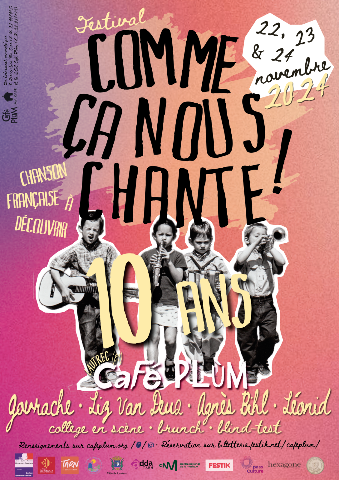 Festival Comme ça nous Chante ! #10 Le 22 nov 2024