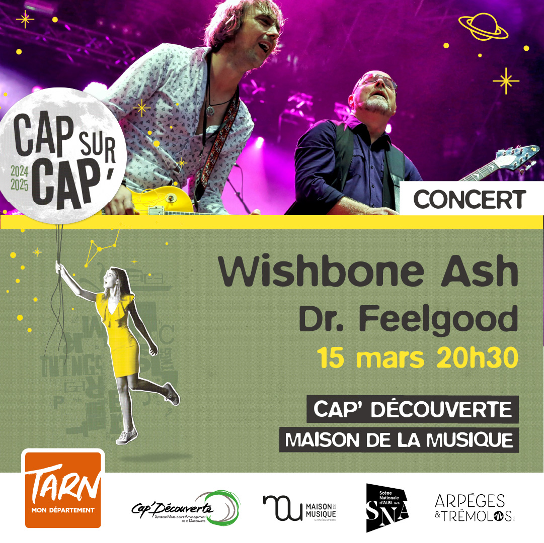 Wishbone Ash + Dr Feelgood Le 15 mars 2025